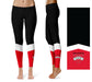 Valdosta Blazers Vive la Fete Game Day Collegiate Ankle Color Block Women Black Red Yoga Leggings - Vive La Fête - Online Apparel Store