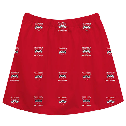 Valdosta State Blazers Skirt Red All Over Logo - Vive La Fête - Online Apparel Store