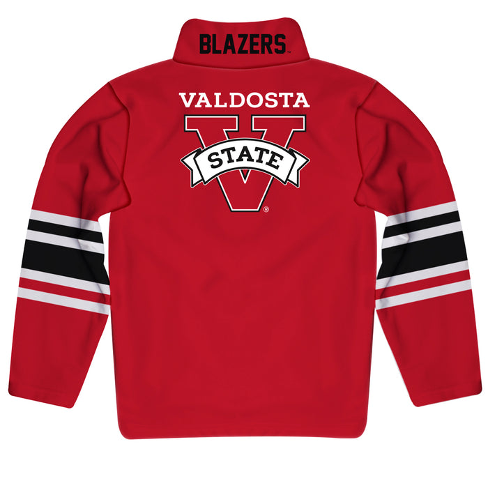 Valdosta State Blazers Vive La Fete Game Day Red Quarter Zip Pullover Stripes on Sleeves - Vive La Fête - Online Apparel Store