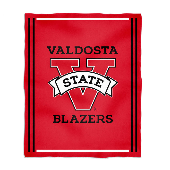 Valdosta Blazers Vive La Fete Kids Game Day Red Plush Soft Minky Blanket 36 x 48 Mascot