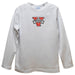 Valdosta Blazers Embroidered White Knit Long Sleeve Boys Tee Shirt