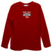 Valdosta Blazers Embroidered Red knit Long Sleeve Boys Tee Shirt