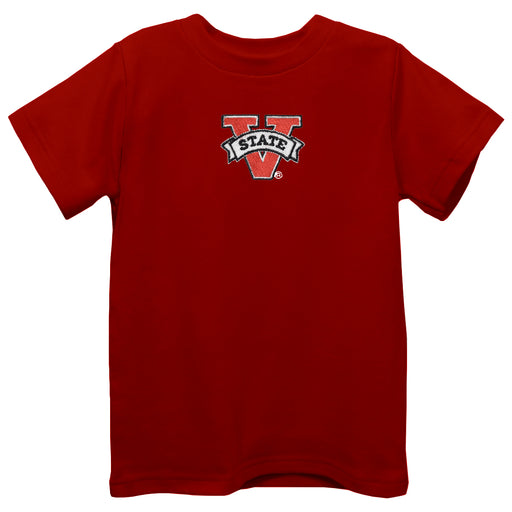 Valdosta Blazers Embroidered Red knit Short Sleeve Boys Tee Shirt