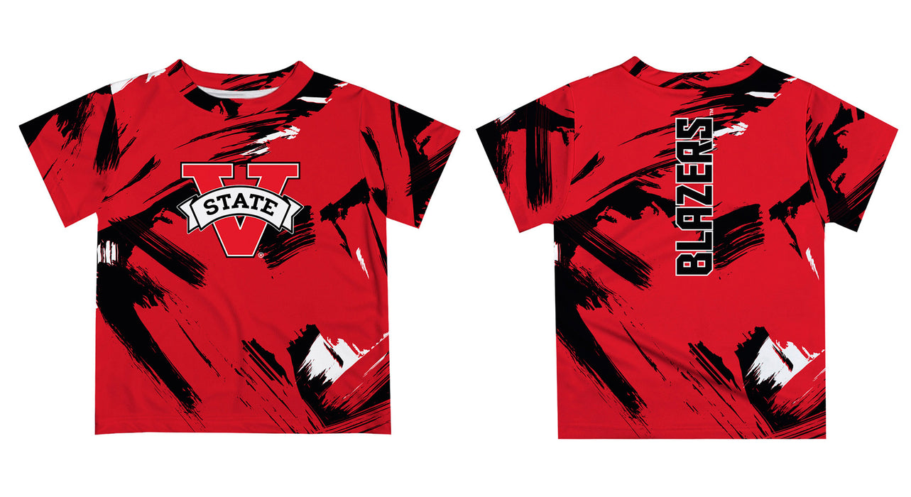 Valdosta Blazers Vive La Fete Boys Game Day Red Short Sleeve Tee Paint Brush - Vive La Fête - Online Apparel Store