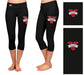 Valdosta Blazers Vive La Fete Game Day Collegiate Large Logo on Thigh and Waist Women Black Capri Leggings - Vive La Fête - Online Apparel Store
