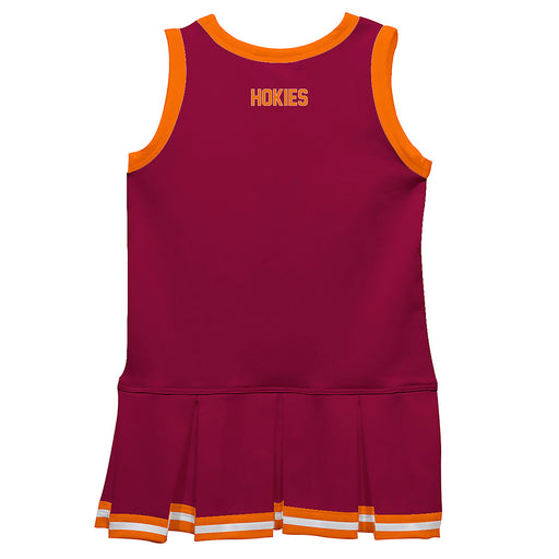 Virginia Tech Hokies VT Vive La Fete Game Day Maroon Sleeveless Cheerleader Dress - Vive La Fête - Online Apparel Store