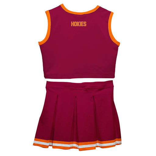 Virginia Tech Hokies Vive La Fete Game Day Maroon Sleeveless Cheerleader Set - Vive La Fête - Online Apparel Store