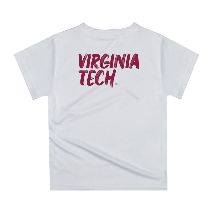 Virginia Tech Hokies VT  Original Dripping Football Helmet T-Shirt by Vive La Fete - Vive La Fête - Online Apparel Store