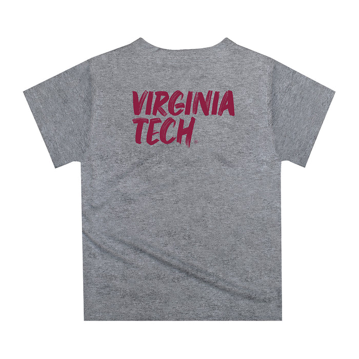 Virginia Tech Hokies VT  Original Dripping Football Helmet T-Shirt by Vive La Fete - Vive La Fête - Online Apparel Store