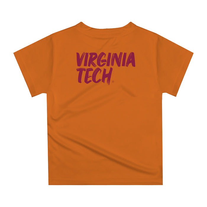 Virginia Tech Hokies VT  Original Dripping Football Helmet T-Shirt by Vive La Fete - Vive La Fête - Online Apparel Store