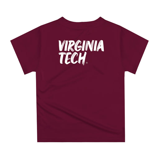 Virginia Tech Hokies VT  Original Dripping Football Helmet T-Shirt by Vive La Fete - Vive La Fête - Online Apparel Store