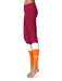 Virginia Tech Hokies Vive La Fete Game Day Collegiate Ankle Color Block Women Maroon Orange Yoga Leggings - Vive La Fête - Online Apparel Store