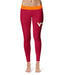 Virginia Tech Hokies Vive La Fete Game Day Collegiate Logo on Thigh Maroon Women Yoga Leggings 2.5 Waist Tights