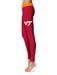 Virginia Tech Hokies Vive La Fete Game Day Collegiate Logo on Thigh Maroon Women Yoga Leggings 2.5 Waist Tights - Vive La Fête - Online Apparel Store
