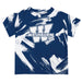 Washburn Ichabods Vive La Fete Boys Game Day Blue Short Sleeve Tee Paint Brush