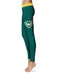 Wayne State Warriors Vive La Fete Game Day Collegiate Logo on Thigh Green Women Yoga Leggings 2.5 Waist Tights - Vive La Fête - Online Apparel Store