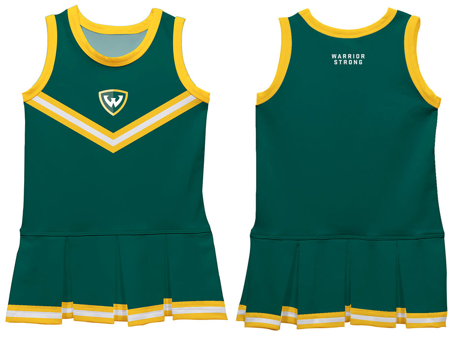 Wayne State Warriors Vive La Fete Game Day Green Sleeveless Cheerleader Dress - Vive La Fête - Online Apparel Store