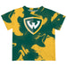 Wayne State University Warriors Vive La Fete Marble Boys Game Day Green Short Sleeve Tee