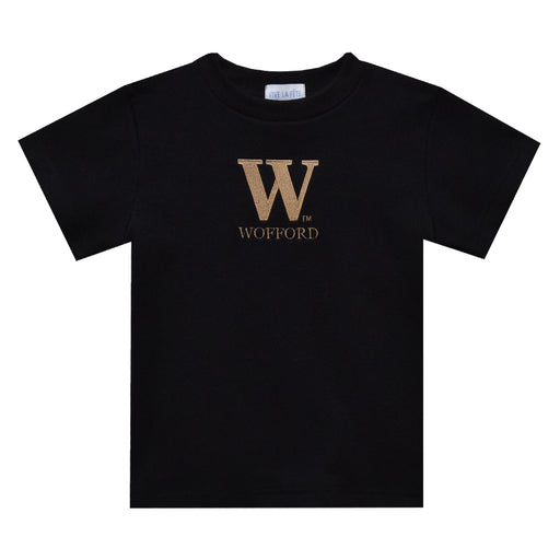 Wofford Embroidered Black Knit Short Sleeve Boys Tee Shirt - Vive La Fête - Online Apparel Store