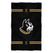 Wofford Terriers Vive La Fete Game Day Absorvent Premium Black Beach Bath Towel 51 x 32" Logo and Stripes" - Vive La Fête - Online Apparel Store