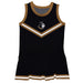 Wofford Terriers Vive La Fete Game Day Black Sleeveless Cheerleader Dress