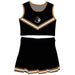 Wofford Terriers Vive La Fete Game Day Black Sleeveless Cheerleader Set