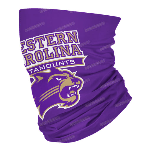 Western Carolina Catamounts Neck Gaiter Purple All Over Logo - Vive La Fête - Online Apparel Store
