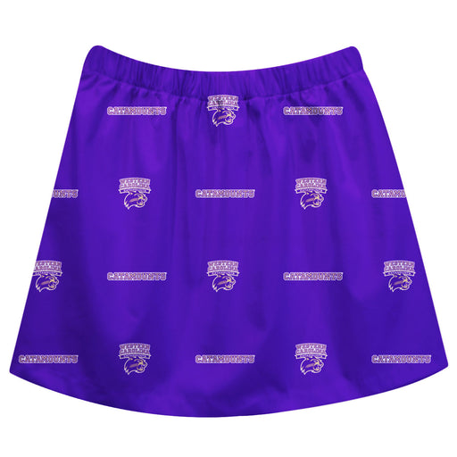 Western Carolina Catamounts Skirt Purple All Over Logo - Vive La Fête - Online Apparel Store