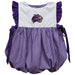 Western Carolina Catamounts Embroidered Purple Gingham Girls Bubble