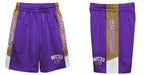 Western Carolina Catamounts Vive La Fete Game Day Purple Stripes Boys Solid Gold Athletic Mesh Short - Vive La Fête - Online Apparel Store