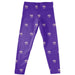 Western Carolina Catamounts Vive La Fete Girls Game Day All Over Logo Elastic Waist Classic Play Purple Leggings Tights