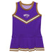 Western Carolina Catamounts Vive La Fete Game Day Purple Sleeveless Cheerleader Dress