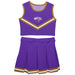 Western Carolina Catamounts Vive La Fete Game Day Purple Sleeveless Cheerleader Set