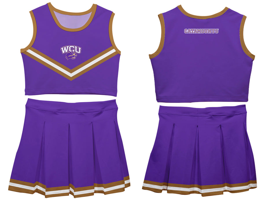 Western Carolina Catamounts Vive La Fete Game Day Purple Sleeveless Cheerleader Set - Vive La Fête - Online Apparel Store