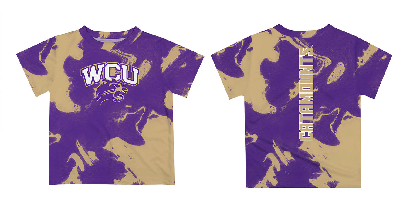 Western Carolina Catamounts Vive La Fete Marble Boys Game Day Purple Short Sleeve Tee - Vive La Fête - Online Apparel Store