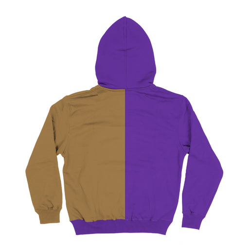 Western Carolina Catamounts Vive La Fete Color Block Womens Purple Gold Fleece Long Sleeve Hoodie V2 - Vive La Fête - Online Apparel Store