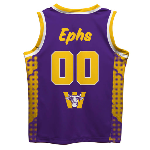 Williams College Ephs Vive La Fete Game Day Purple Boys Fashion Basketball Top - Vive La Fête - Online Apparel Store