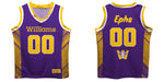 Williams College Ephs Vive La Fete Game Day Purple Boys Fashion Basketball Top - Vive La Fête - Online Apparel Store