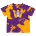 Williams College Ephs Vive La Fete Marble Boys Game Day Purple Short Sleeve Tee