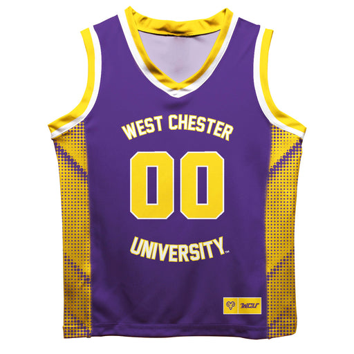 West Chester University Golden Rams WCU  Vive La Fete Game Day Purple Boys Fashion Basketball Top