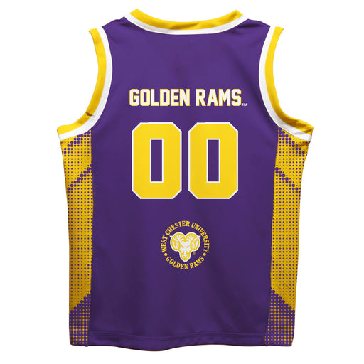 West Chester University Golden Rams WCU  Vive La Fete Game Day Purple Boys Fashion Basketball Top - Vive La Fête - Online Apparel Store