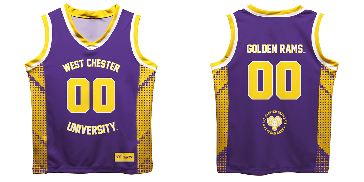 West Chester University Golden Rams WCU  Vive La Fete Game Day Purple Boys Fashion Basketball Top - Vive La Fête - Online Apparel Store