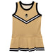 WF Demon Deacons Vive La Fete Game Day Gold Sleeveless Cheerleader Dress
