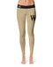 Wake Forest Demon Deacons WF Vive La Fete Game Day Collegiate Logo on Thigh Gold Women Yoga Leggings 2.5 Waist Tights