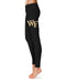 Wake Forest Demon Deacons WF Vive La Fete Collegiate Large Logo on Thigh Women Black Yoga Leggings 2.5 Waist Tights - Vive La Fête - Online Apparel Store