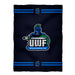 West Florida Argonauts WFU Vive La Fete Game Day Soft Premium Fleece Navy Throw Blanket 40" x 58” Logo and Stripes - Vive La Fête - Online Apparel Store