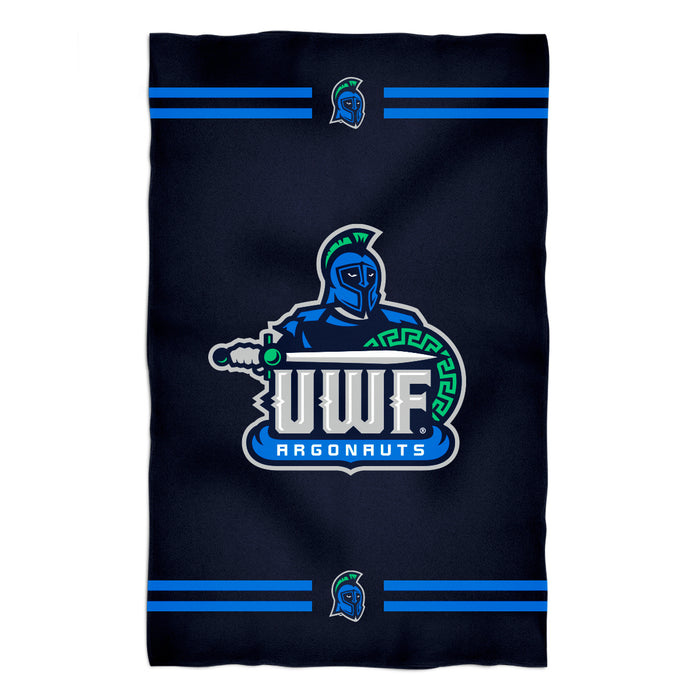 West Florida Argonauts WFU Vive La Fete Game Day Absorvent Premium Navy Beach Bath Towel 51 x 32" Logo and Stripes" - Vive La Fête - Online Apparel Store