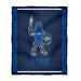 West Florida Argonauts UWF Vive La Fete Kids Game Day Navy Plush Soft Minky Blanket 36 x 48 Mascot