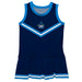 West Florida Argonauts UWF Vive La Fete Game Day Navy Sleeveless Cheerleader Dress