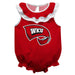 Western Kentucky Hilltoppers Red Sleeveless Ruffle Onesie Logo Bodysuit by Vive La Fete
